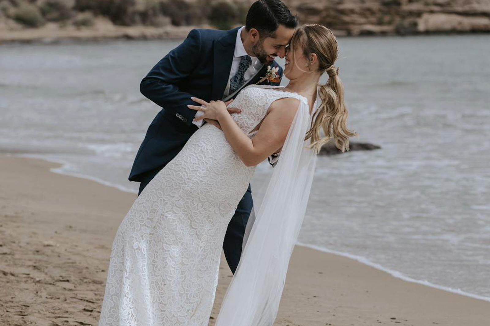 Vestido de novia en una boda real