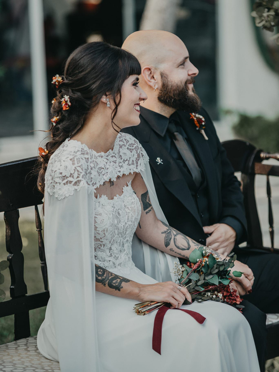 Novia real durante una ceremonia en Murcia