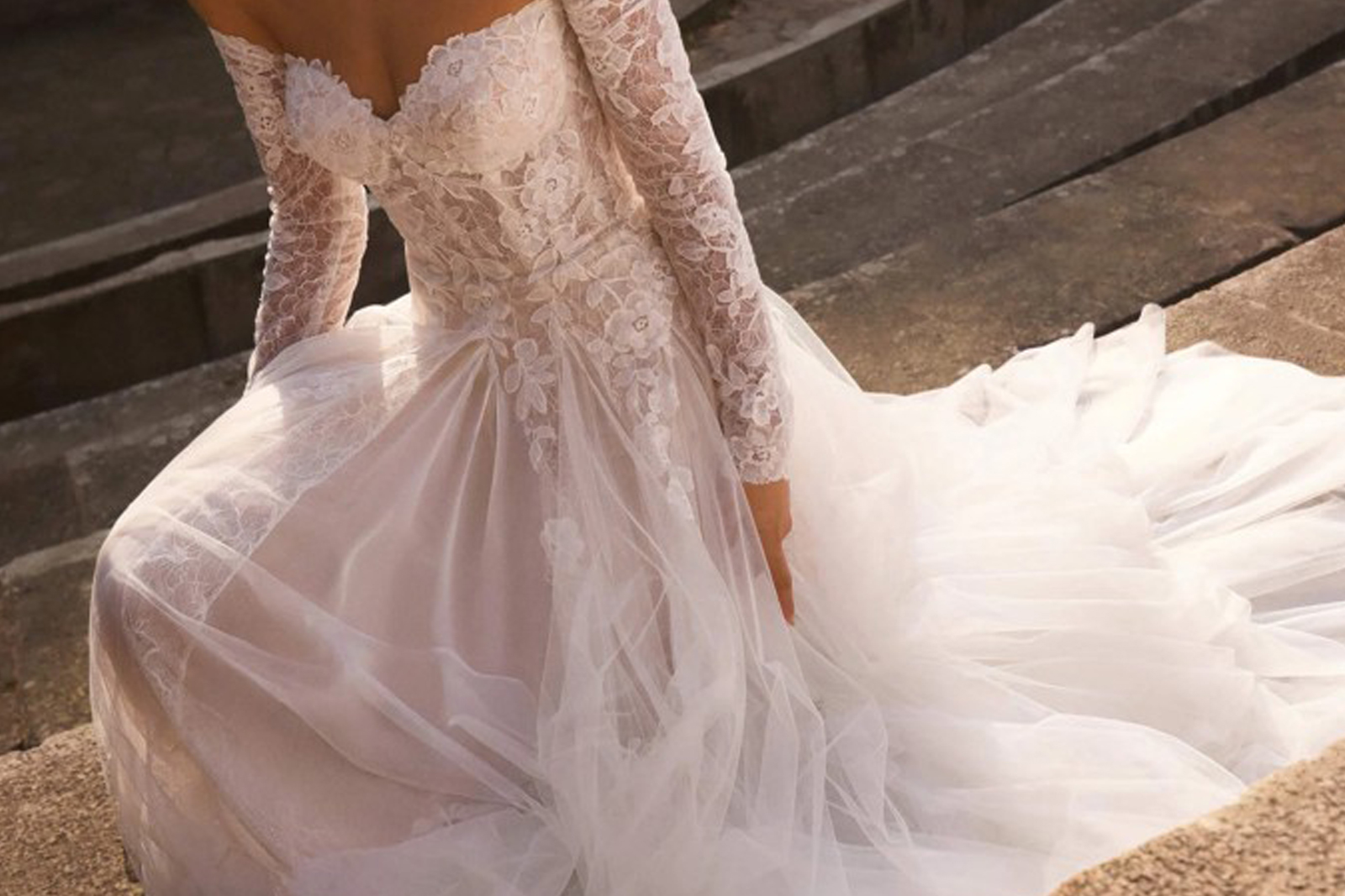 Falda de tul para vestido de novia