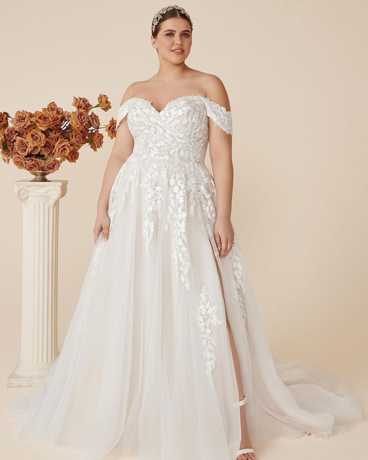 Vestido de novia para mujeres con caderas anchas