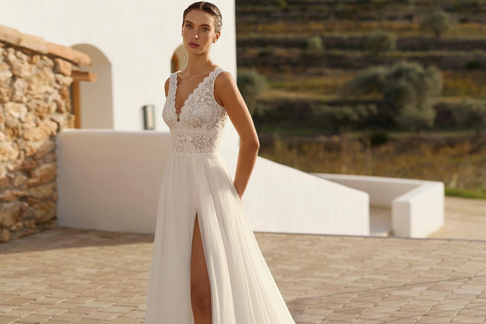 Vestido de novia con encaje