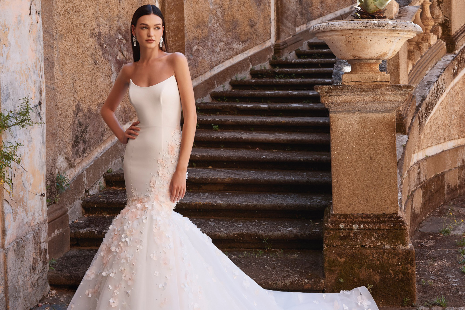Vestido de novia para figura reloj de arena
