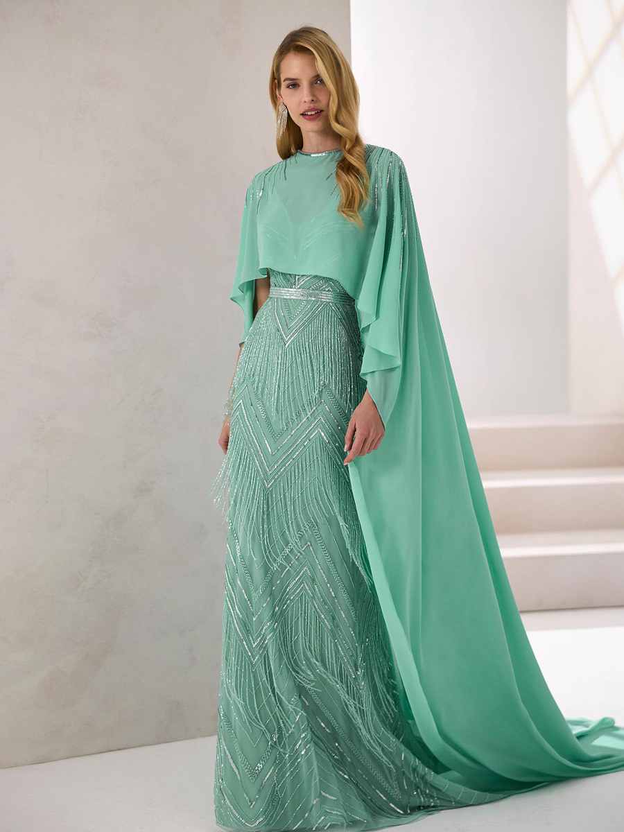 Vestido de madrina elegante y sofisticado
