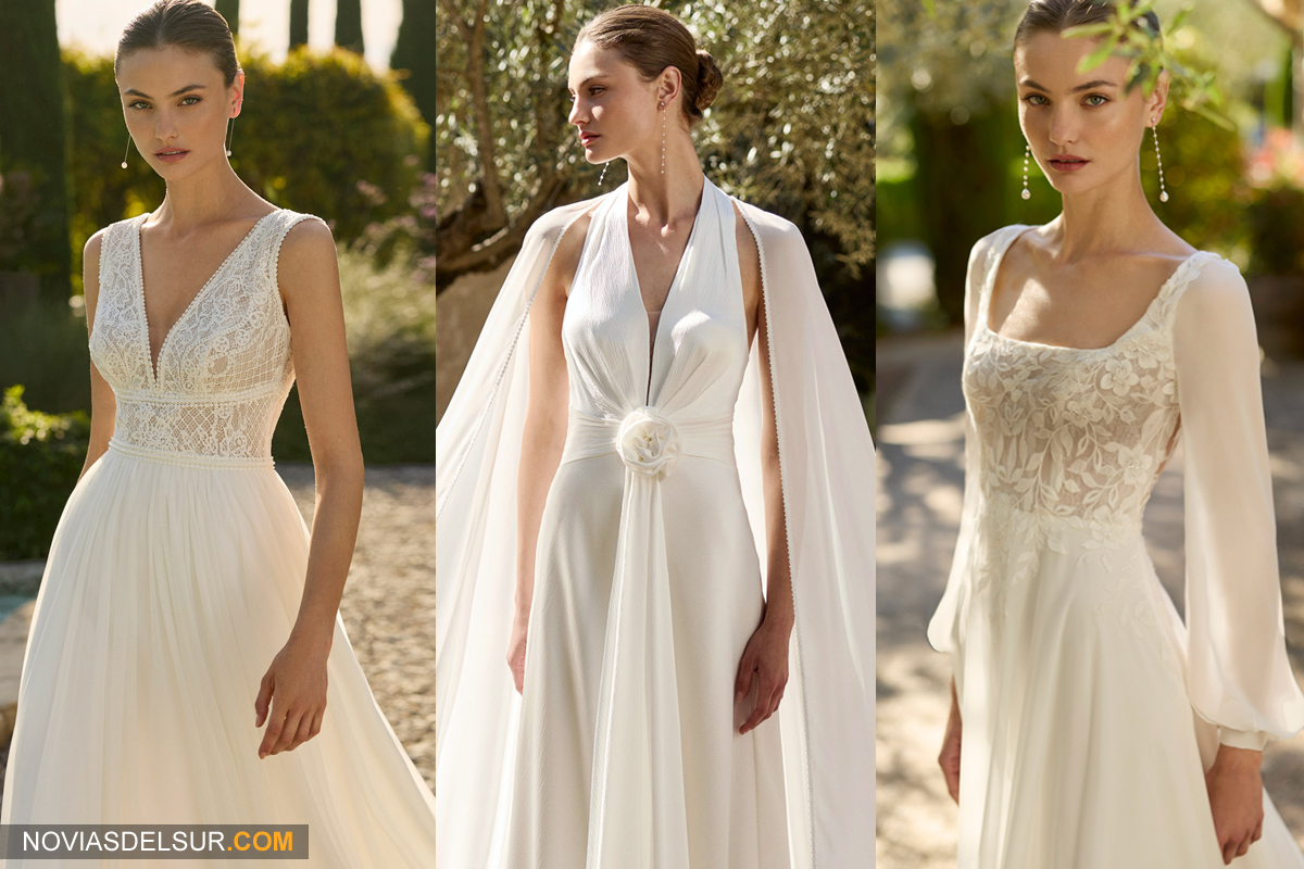 Escotes tendencia en vestidos de novia para 2027