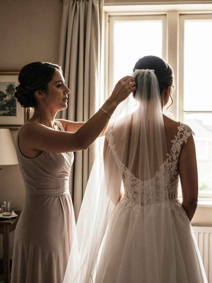 Cómo combinar el velo de novia con diferentes estilos de vestido