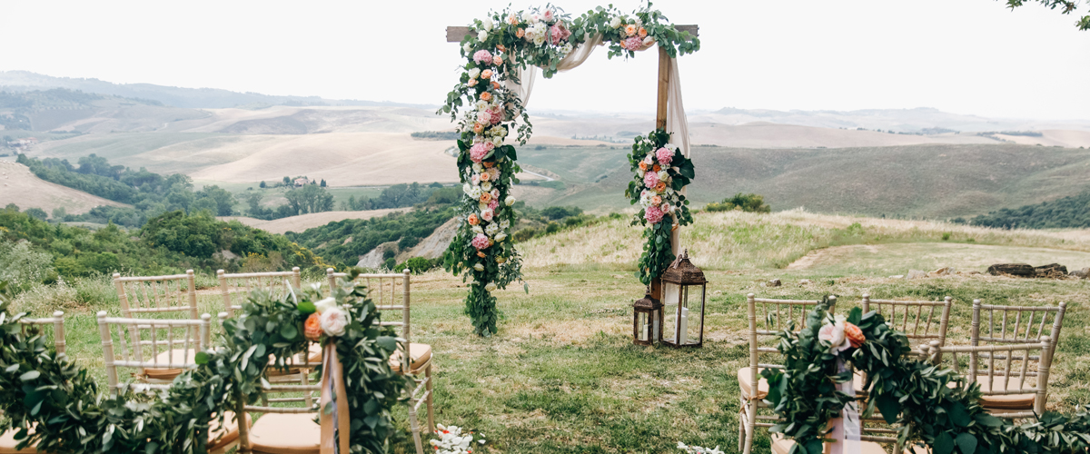 arco de flores para bodas