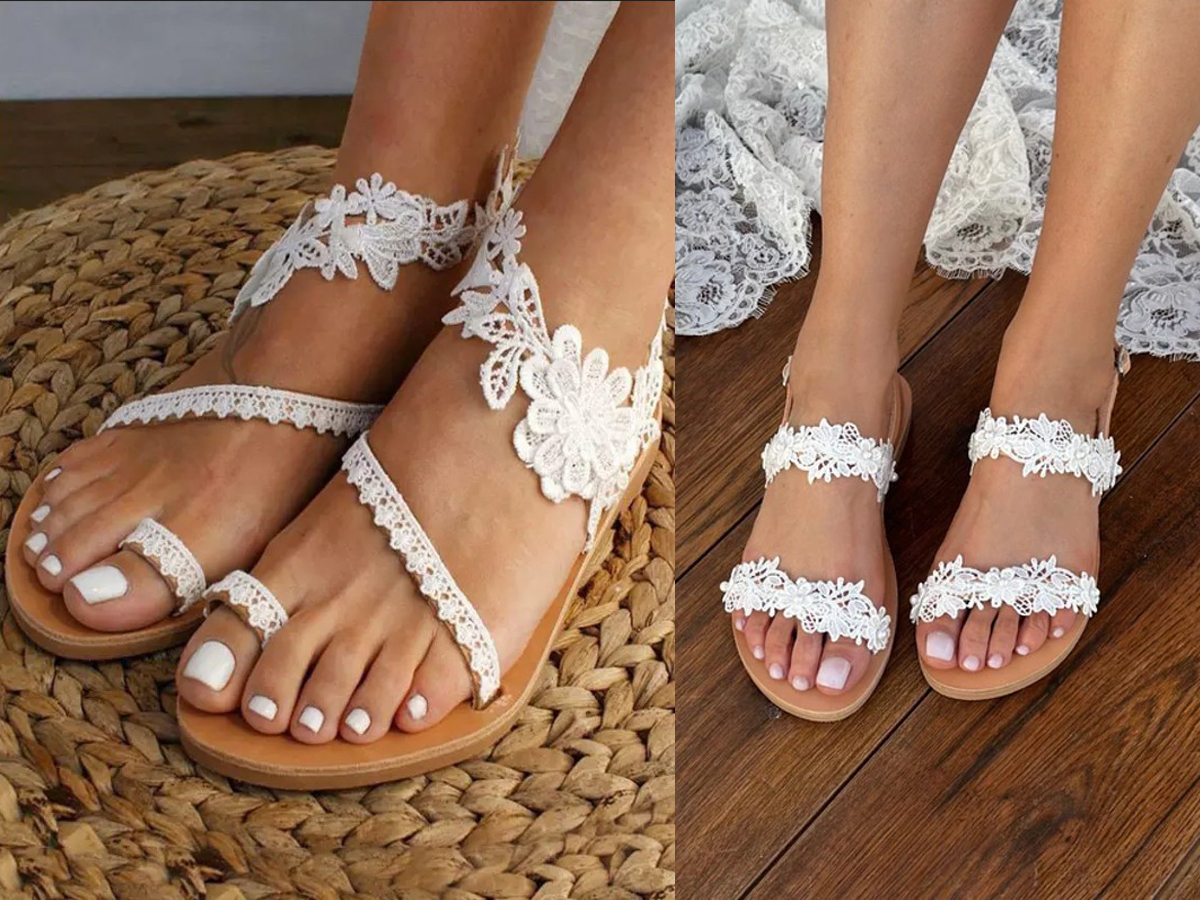 Sandalias de novia para bodas boho o en la playa